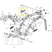 Qj Motor Qj LTM125 Beyin Bağlantı Sacı