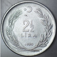 Banknoting 2,5 Lira 1960.