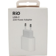 Rio Battery Rio Tech Usb-C 20W Power Adapter Hızlı ve Güvenilir Şarj Çözümü