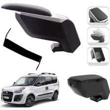 3 Tıkla Mis Paket Fiat Doblo 2010-2015 Delmesiz Çelik Ayaklı Kolçak + Askılı Koku + Micro Fiber Bez + Torpido Süngeri
