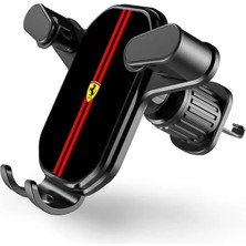 Buççin Online Mağaza 360 Dönebilen Kancalı Araç Içi Ferrari Tasarım Baskılı Tutucu Havalandırma Araba Telefon Tutacağı Be