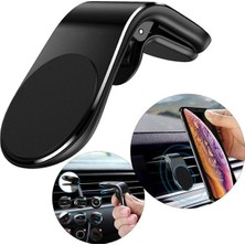 Buççin Online Mağaza Tüm Araçlara Uyumlu Universal Model Oto Mıknatıslı Araç Telefon Tutucu Havalandırma Tutacağı Siyah P