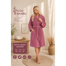 Sternen Glanz Bamboo %100 Bambu Unisex Şal Yaka Yumuşak Büyük Beden Yetişkin Bornoz