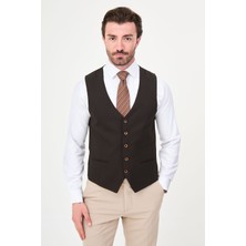 MCR Düz Slim Fit Klasik Erkek Yelek