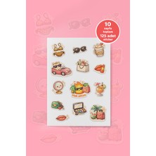 To Design Lab Hot Girl Sticker Seti 2 Set/ 10 SAYFA/125 Adet 11X15 cm | Girly Kawaii Lifestyle Sticker