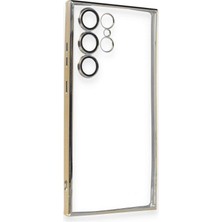 Drop Tedarik Samsung Galaxy S24 Ultra Kılıf Razer Lensli Silikon - Gümüş