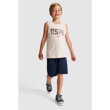 U.s. Polo Assn. Erkek Çocuk Bej Pijama Takım 50328629-VR011