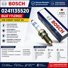 Bosch Orijinal 0241135520 BOC1093002001 Y7LER02 Ateşleme Bujisi Volkswagen Uyumlu - 1 Adet