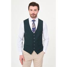 MCR Düz Slim Fit Klasik Erkek Yelek