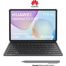 Huaweı 11,5 Inç Mat Yüzeyli Ekran, 8 GB Ram 256 GB Depolama Akıllı Tablet Gri + Klavye + Huawei Kalem