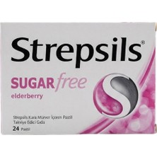 Strepsils Şekersiz Kara Mürver Içeren Pastil 24 Adet
