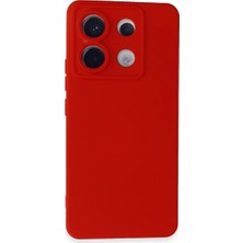 Aslanoğlu Store Xiaomi Redmi Note 13 Pro 5g Kılıf Nano Içi Kadife Silikon - Kırmızı
