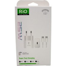 Rio Battery Rio Tech Model RIO-R25 25W Hızlı Şarj Adaptörü