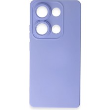 Aslanoğlu Store Xiaomi Redmi Note 13 Pro 4g Kılıf Nano Içi Kadife Silikon - Lila