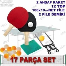 Empressco Fileli Ahşap Masa Tenisi Seti, Eğlence ve Spor Keyfi Için Ideal