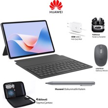 Huawei Huaweı 11,5 Inç Dokunmatik Tablet Gri , 256 GB Depolama 8 GB Ram ,  Klavye + Mouse + Kulaklık + Çanta + Şarj Cihazı Profesyonel Set