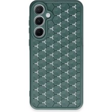 Aslanoğlu Store Samsung Galaxy A25 5g Kılıf Petek Silikon Kapak - Koyu Yeşil