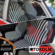 Onkar Servis Kılıfı Çizgili Siyah-Mavi-Kırmızı Renkleri Mevcuttur
