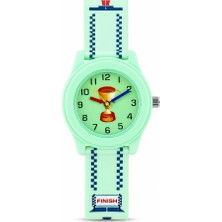 Saattino Yarış Temalı Kupa Figürlü Mint Yeşili Kız Erkek Çocuk Kol Saati Analog ST-304424