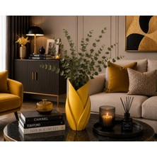 Mir Store  Dekoratif Modern Burgu Vazo | Minimalist Salon, Masa ve Ev Dekoru
