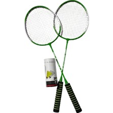 Can Spor Badminton Seti 2 Raket ve 3 Top 04021 Yeşil