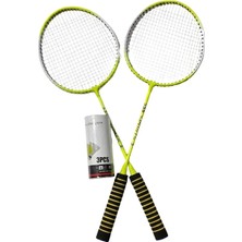 Can Spor Badminton Seti 2 Raket ve 3 Top 04021 Sarı