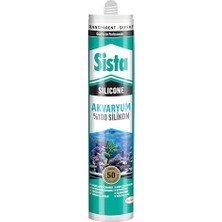 Die Grup Silikon Mastik Aquarium, Balıklara Zarar Vermeyen Akvaryum Silikonu, Uv Dirençli Silikon Mastik, Elastikiyeti Yüksek Güçlü Yapıştırıcı, 1X280ML