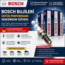 Bosch Orijinal 0242040502 46521530 UR6DE Ateşleme Bujisi Fiat Alfa Romeo Honda Uyumlu - 1 Adet