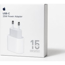 Esmer Bilişim 25W Usb-C Pd Hızlı Şarj Adaptörü iPhone 15, 15 Plus, 15 Pro, 15 Pro Max Uyumlu