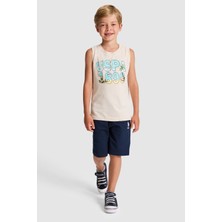 U.s. Polo Assn. Erkek Çocuk Bej Pijama Takım 50328674-VR011