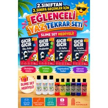 Ata Yayıncılık 2.sınıftan 3.sınıflara Geçenler Için Eğlenceli Yaz Tatili Tekrar Seti (Slime Set Hediyeli)