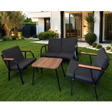 Dekoroom's Viento 2-1-1 Bahçe Balkon Mobilyası,