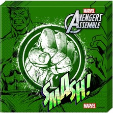Parti Sürprizi Avengers Hulk Kağıt Peçete 20 Adet