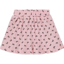 Civil Girls Fiyonk Desenli 2-5 Yaş Etek - Pembe