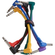 Kirlin 15CM. Gitar Pedal Ara Kablosu Seti (6 Adet)