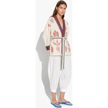 Parfois Kadın Keten Nakışlı Kimono