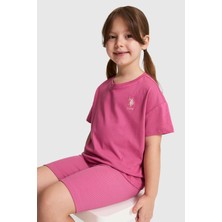 U.s. Polo Assn. Kız Çocuk Fuşya Tişört Basic 50325609-VR023