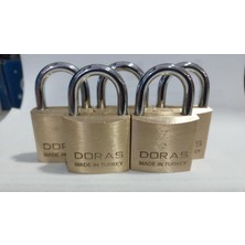 Doras Kilit Ersa Doras 30 Mm 5 li Sarı Pas Sistem Asma Kilit
