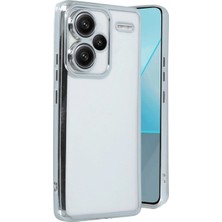 Mudanis Xiaomi Redmi Note 13 Pro Plus Kılıf Razer Lensli Silikon - Gümüş
