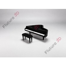 Flutura 1:18 Ölçek Minyatür Piyano Takımı – Diorama Dekor Aksesuarı