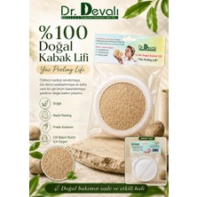 Dr. Devalı %100 Doğal Kabak Lifi Yüz Peeling Lifi, Cilt Temizleme ve Ölü Deri Arındırıcı Doğal Yüz Lifi