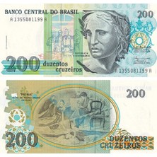 Benim Koleksiyonum Brezilya - 200 Cruzeiros (1990) B851A/P229