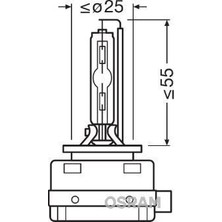 Osram Ampul Gaz Desarjlı 35W D1S Xenarc 4 Yıl Garantili Ürün