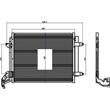 Oris Klima Kondenseri Vw Tiguan 07 > 580X450X16 Oto.-Mek.