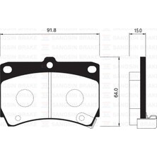 SANGSIN Ön Fren Balata Mazda 323 1.6l B6 Bg Kasa 89-95 / 1.5l Z5 Dohc Ba Kasa 96-98