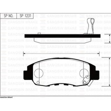 SANGSIN Ön Fren Balata Honda Accord 2.0l F20A F20B Cb CD Kasa 90-95