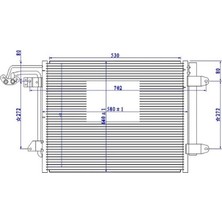 Oris Klima Kondenseri Caddy Iıı-Touran 03-09 1.4-1.6-1.9-2.0tdı 580X451X16