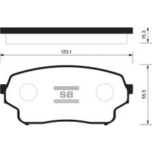 SANGSIN Ön Fren Balata Suzukı Grand Vıtara 2.0l Rh Hdi JA420WD Xl-7 Dizel 4x4 04-06