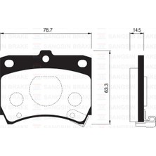 SANGSIN Ön Fren Balata Kıa Prıde 1.3l 90-> / Mazda 121 1.3l 87-90