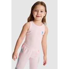 U.s. Polo Assn. Kız Çocuk Açık Pembe Tişört Basic 50325671-VR078